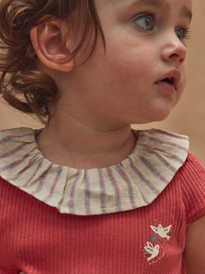 БОДИ ОТ РИПСЕН ПАМУК С ВОЛАН KAIVANA 