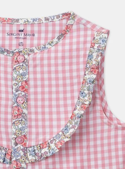 ПИЖАМА ОТ ПАМУК С ДЕСЕН VICHY  KUILETTE