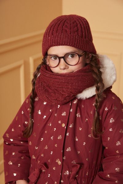 ПЛЕТЕНА ШАПКА ЗА МОМИЧЕ   LIBONETTE 