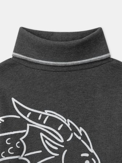 БЛУЗА ОТ ПАМУК С ПОЛО ЯКА  ЗА МОМЧЕ GREY DRAGON  LADRAGE 