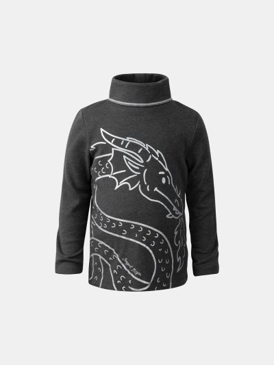 БЛУЗА ОТ ПАМУК С ПОЛО ЯКА  ЗА МОМЧЕ GREY DRAGON  LADRAGE 