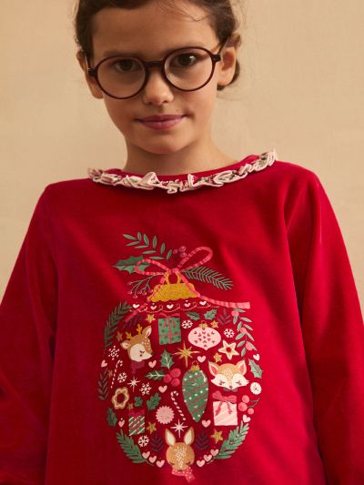 ПЛЮШЕНА ПИЖАМА С КОЛЕДЕН МОТИВ LECAYETTE 
